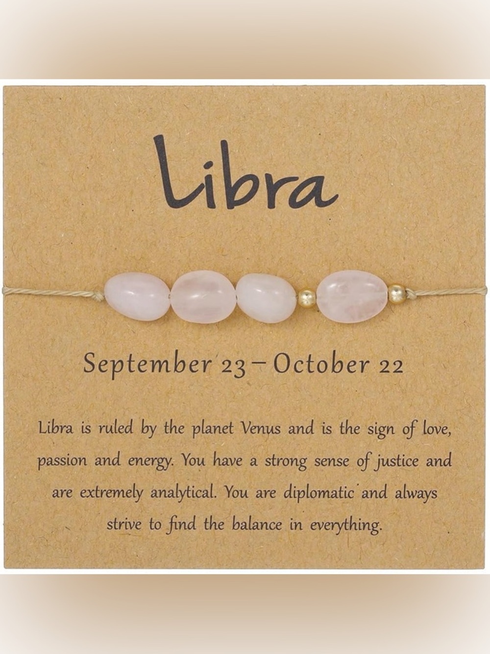 Libra Zodiac Beaded Bracelet ♎️